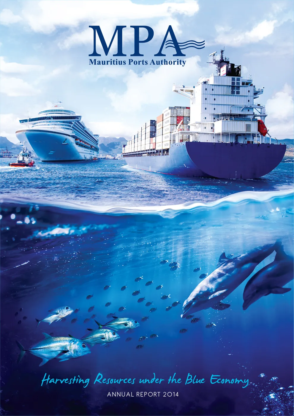 Mauritius Ports Authority Annual Report 2014, 2014, MPA, Annual reports, Logos Publicity Limited, Mauritius